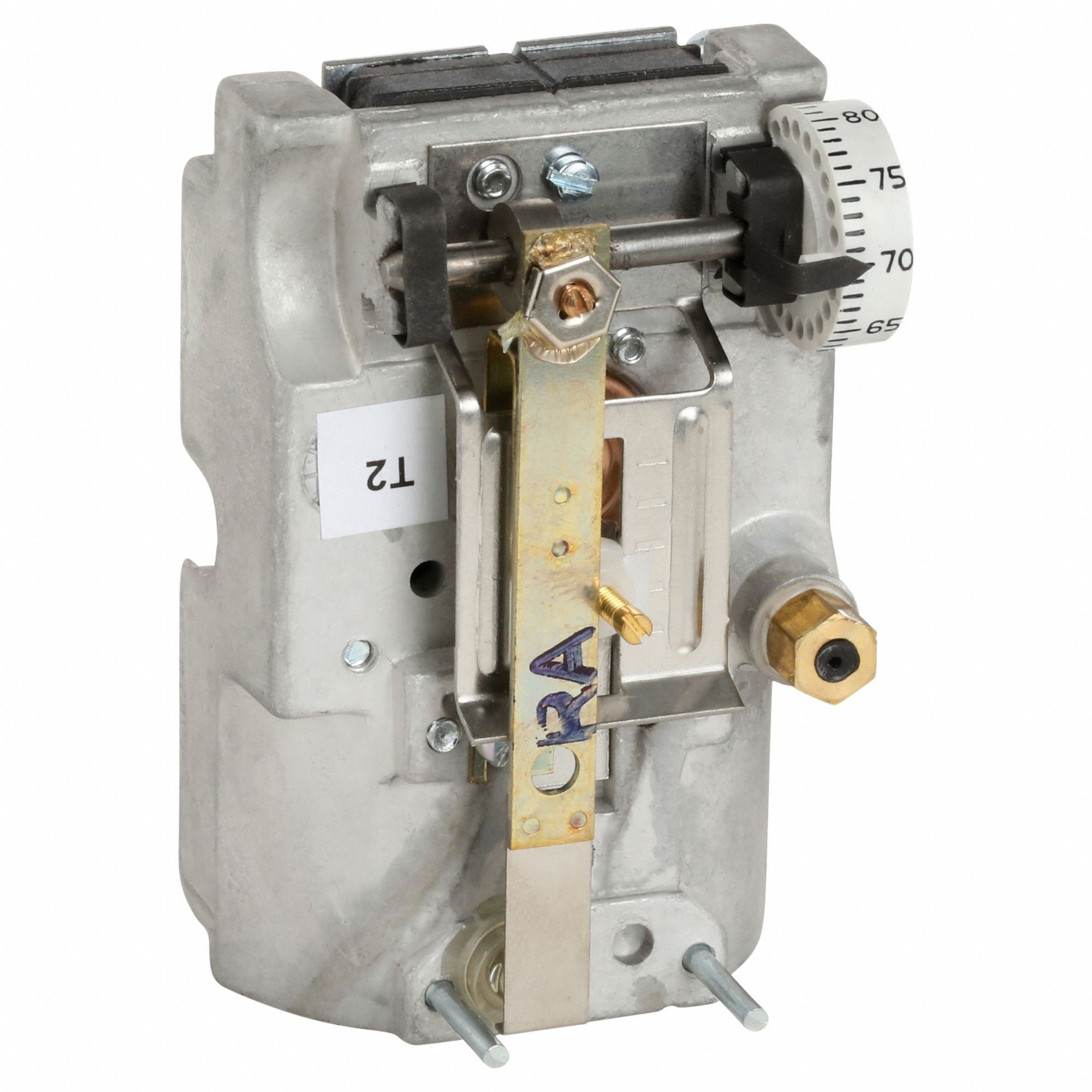 Pneumatic Thermostat: 55° to 85°F, 2 Pipes, High Volume Pipes/Air Flow Output