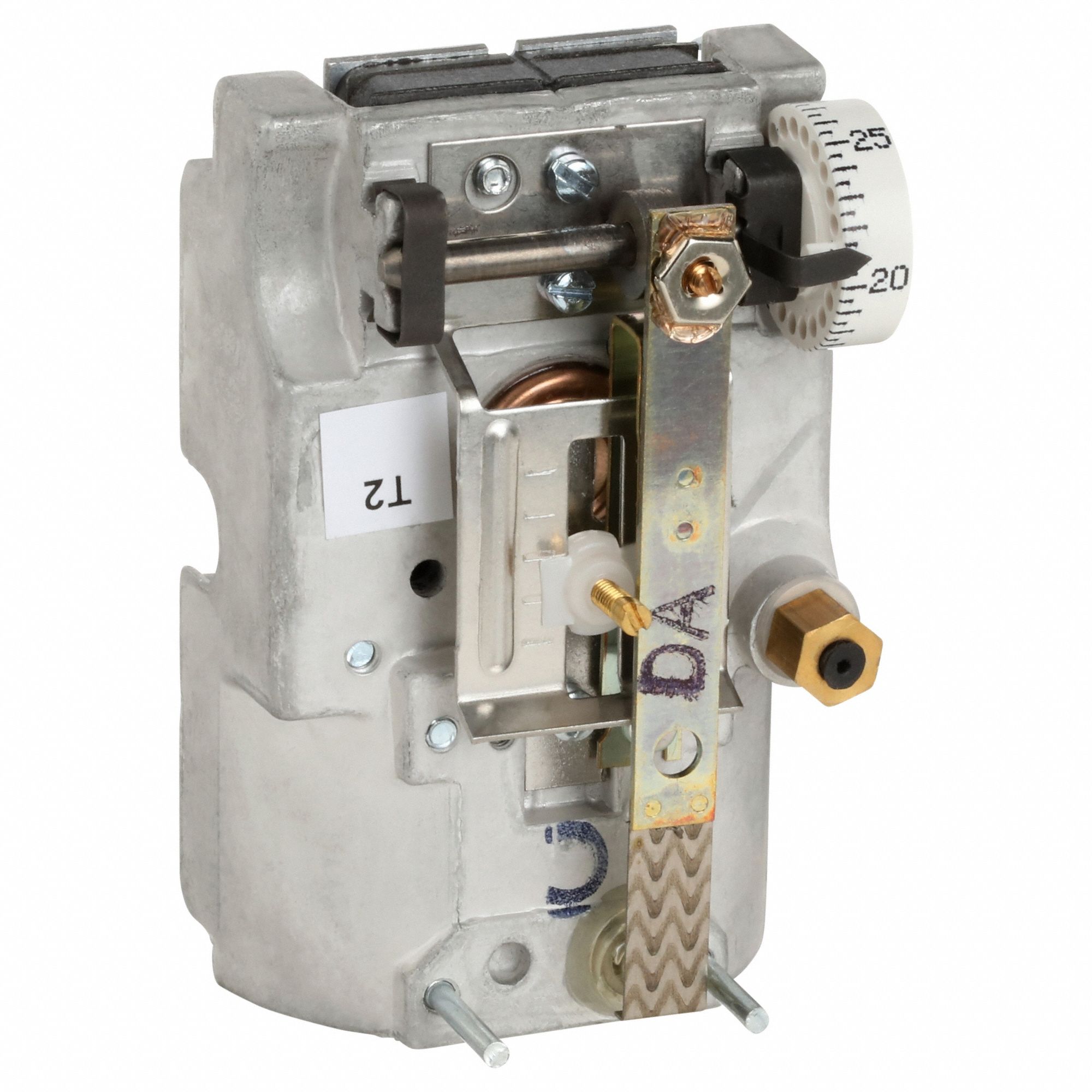 Pneumatic Thermostat: 55° to 85°F, 2 Pipes, High Volume Pipes/Air Flow Output