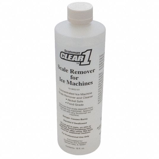 Ice Machine Cleaner/Scale Remover, 16 Oz, Concentrated, Nickel Safe,  Scotsman 19-0653-12