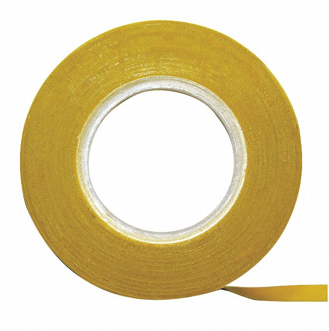 MAGNA VISUAL Vinyl Chart Tape, 1/8 inW, Yellow 38Y325CT4Y Grainger