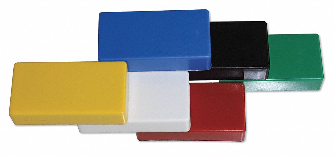 38Y335 - Ceramic Magnets Rectangle Assorted PK6