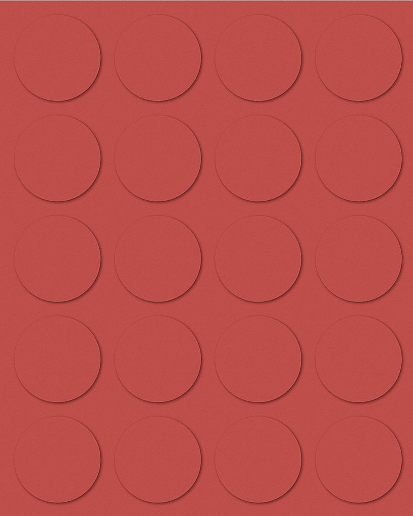 Magnetic Round Indicators: Flex Magnet Material, 3/4 in Overall Ht, 20 PK