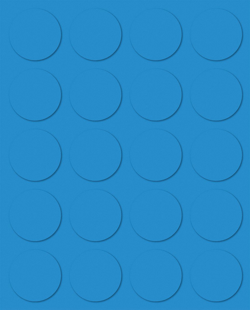 Magnetic Round Indicators: Flex Magnet Material, 3/4 in Overall Ht, 20 PK