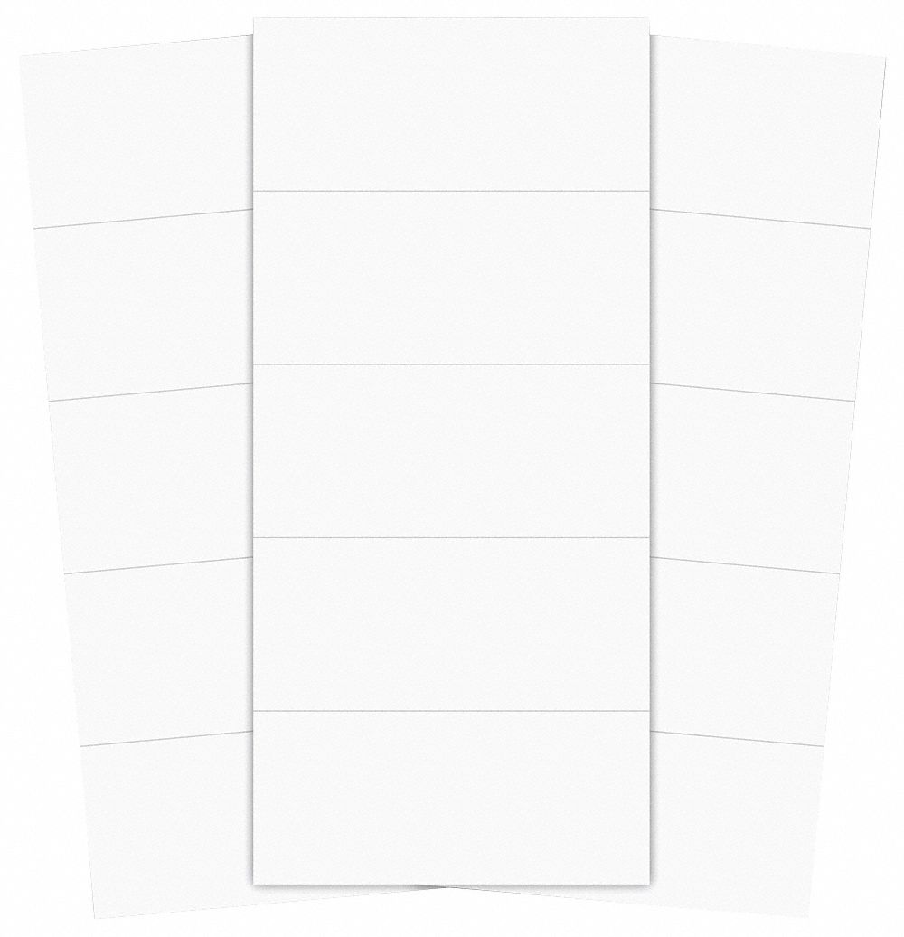 MAGNETIC STRIPS,PRE-CUT,2IN,WHITE,PK25