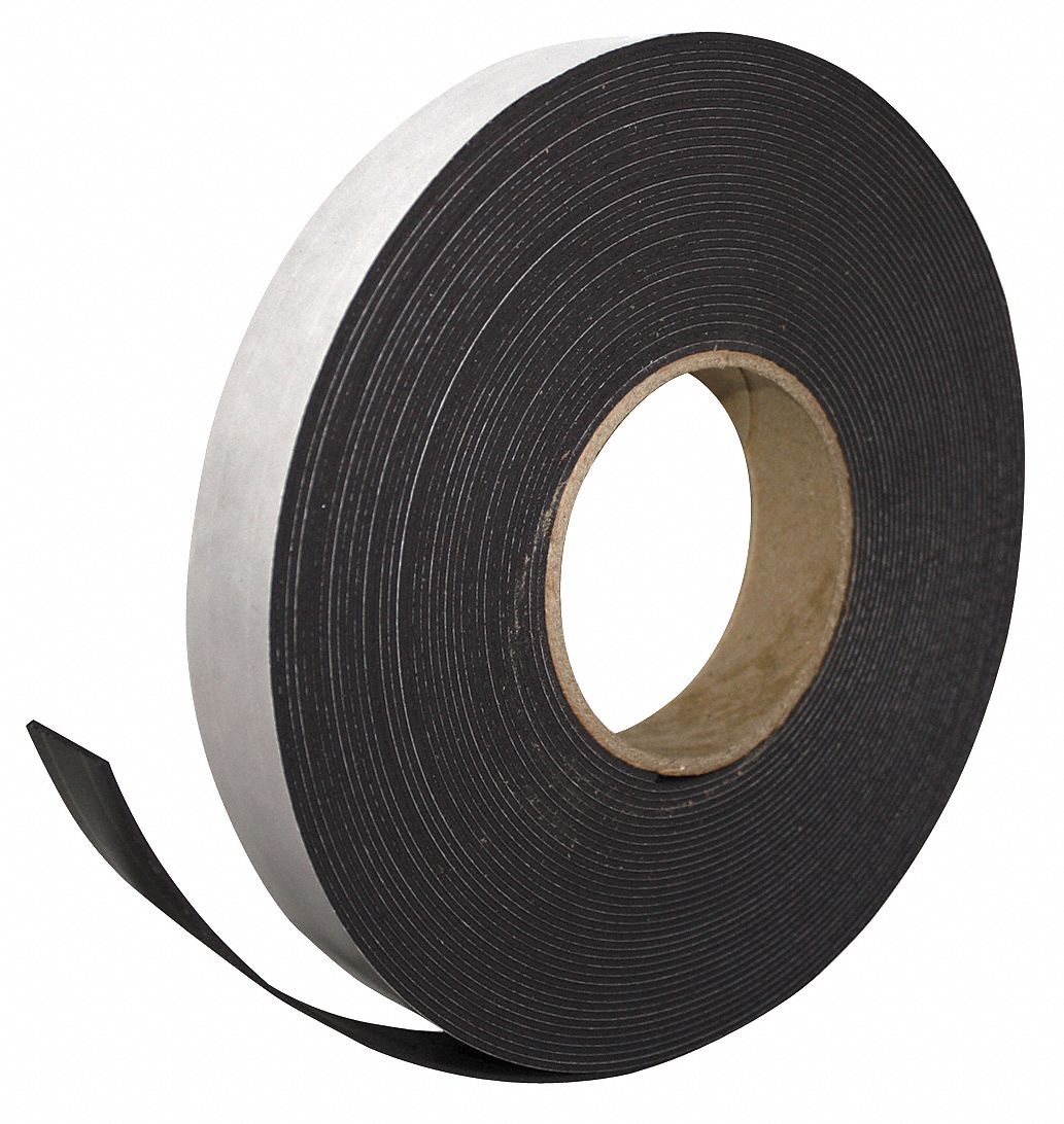 Magnetic Strip RolL x 1in x 50ft White