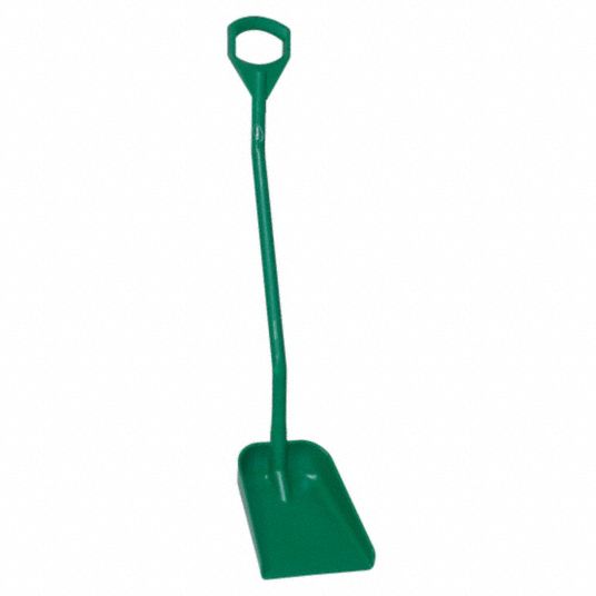 VIKAN, Green, 13 1/4 in Blade Lg, Ergonomic Shovel - 38Y566|56112 ...