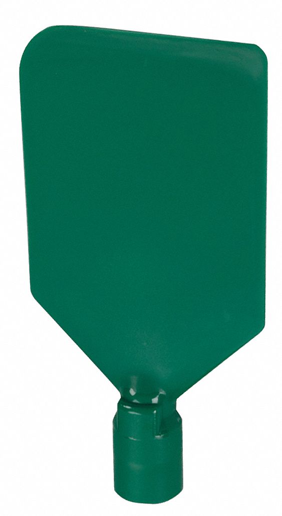 PADDLE SCRAPER, STIFF, GREEN