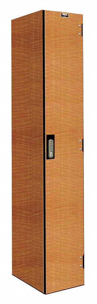 Wardrobe Locker: 12 in x 18 in x 72 in, Solid, 1 Tiers, 1 Units Wide, Electronic Keypad