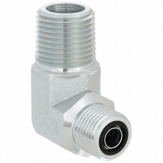 1 1/2 in x 1 1/2 in Fitting Size, Male x Male, Hydraulic Hose Adapter ...