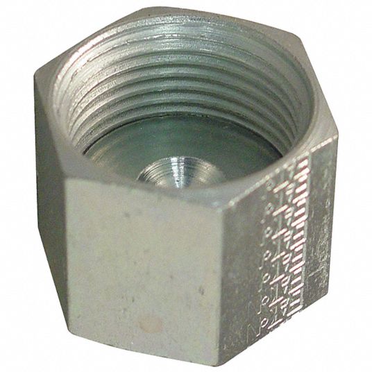 Hydraulic Hose Cap: Steel, 1/4 in Fitting Size, Female, 9,000 psi Max.  Working Pressure @ 70 F, ORS