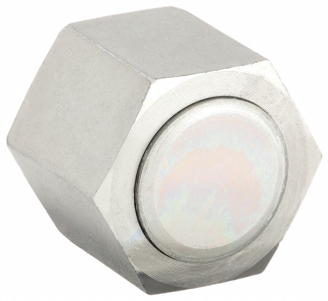 Steel, 3/4 in Fitting Size, Hydraulic Hose Cap 38YM94FF986312S