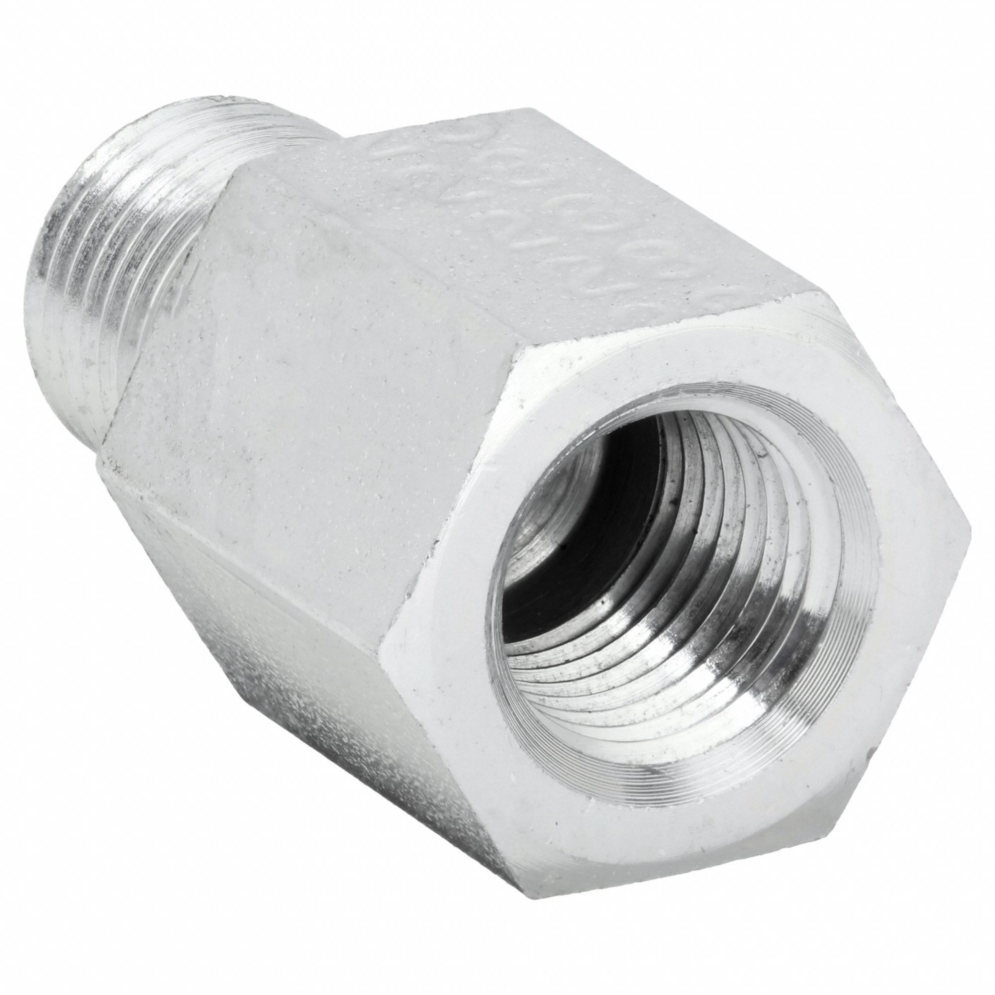 Hydraulic Hose Adapter: 1 1/2 in x 1 1/2 in Fitting Size, Male x Female, NPTF x NPTF, Rigid