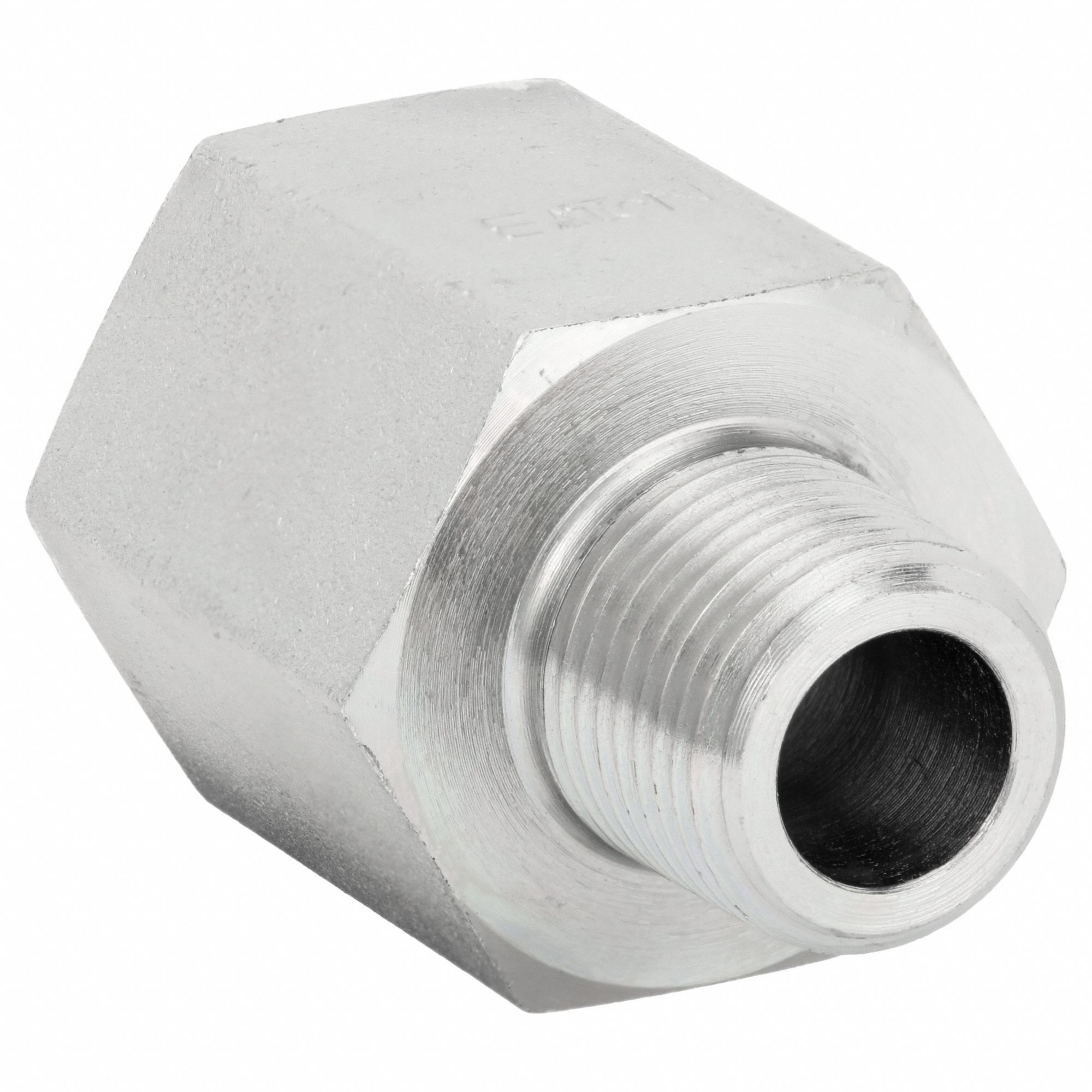 Hydraulic Hose Adapter: 1 1/2 in x 2 in Fitting Size, Male x Female, NPTF x NPTF, Rigid, Straight