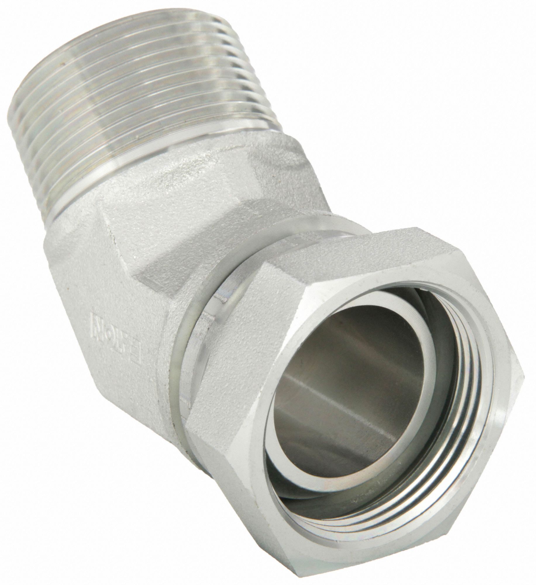 Hydraulic Hose Adapter: 1 1/4 in x 1 1/4 in Fitting Size, Female x Male, NPSM x NPTF, Swivel
