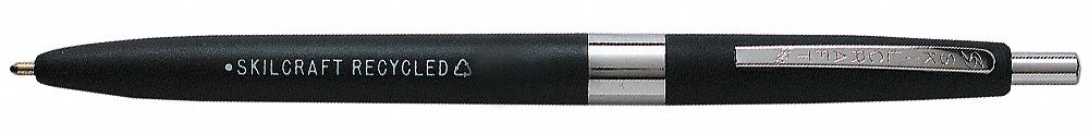 38YV33 - Ballpoint Pen 0.7mm Blk Retractable PK12