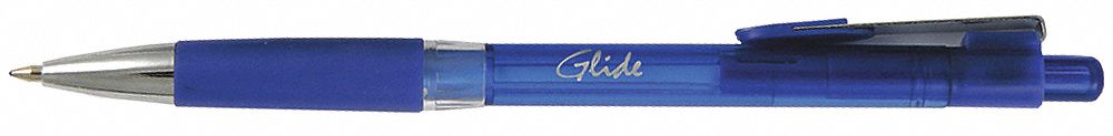 38YV36 - Ballpoint Pen 0.7mm Blue Retractable PK3