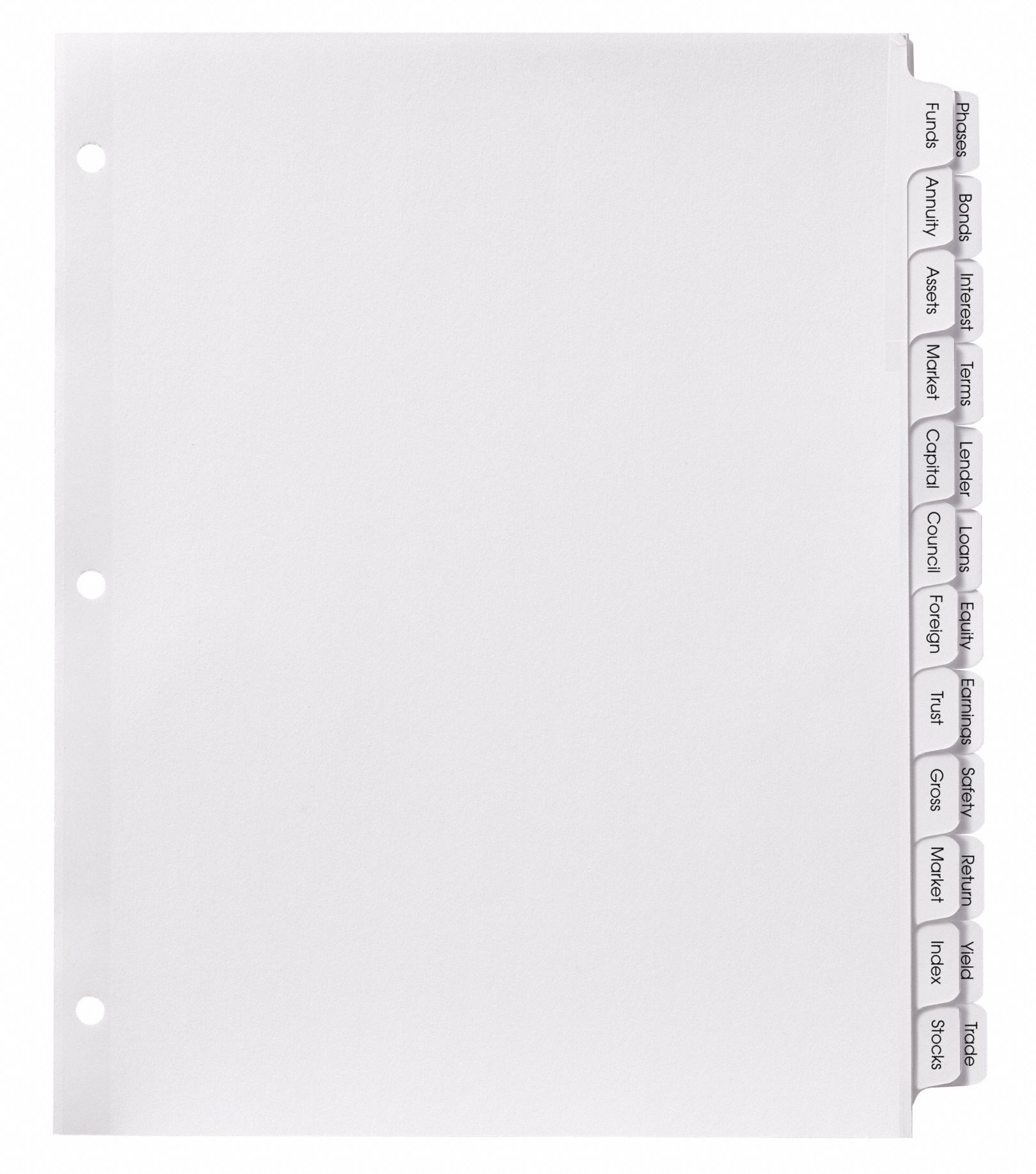 AVERY Binder Divider with 24 PrintOn Labels, White 1 to 24 Tabs, 8 1/2 in x 11 in 38YV66
