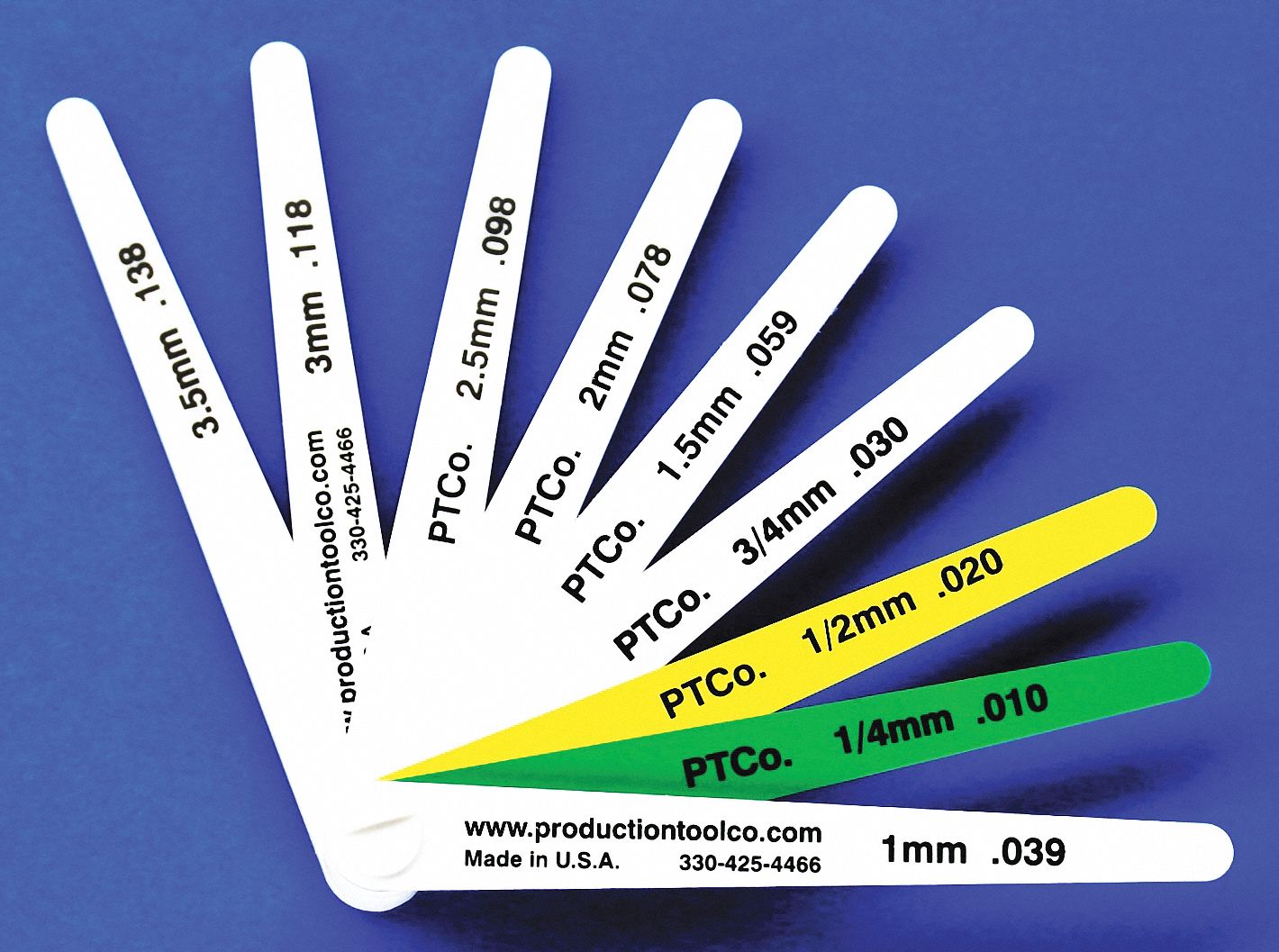 ASSEMBLY TOOL Feeler Gauge, Thickness 15.00 mm, Blade Material Plastic