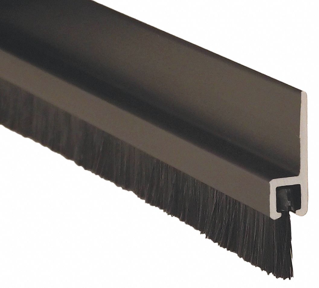 PEMKO Double Door Weatherstrip,Brush,8ft L,Blk 38YZ91GG18041DNB96