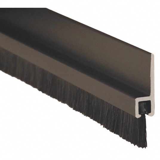 PEMKO Double Door Weatherstrip, 8 ft Overall Length, Brush Insert Type