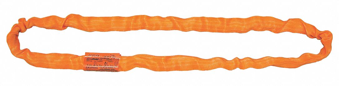 ROUND SLING, TYPE 5, ARAMID, NYLON, 20 FT SLING L, 2&frac12; IN BODY DIAMETER
