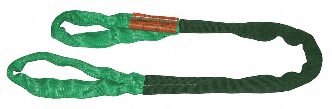 Roundsling: Type 3, Polyester, Polyester Sleeve w/ Nylon Cover, 10 ft Sling Lg