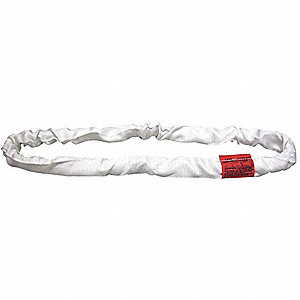 ROUND SLING,ENDLESS,1-3/8"X17 FT,WHT