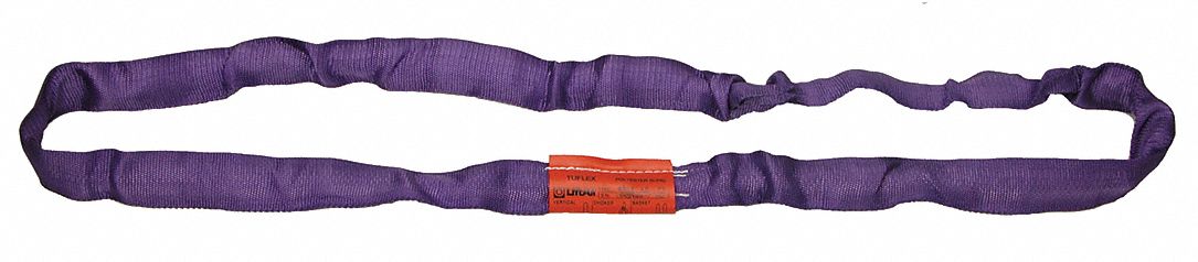 ROUND SLING, TYPE 5, POLYESTER, NYLON, 9 FT SLING L, ⅝ IN BODY DIAMETER