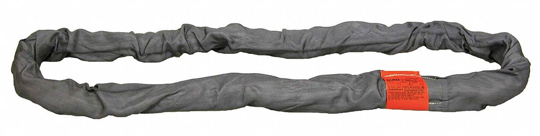 ROUND SLING, TYPE 5, POLYESTER, NYLON, 9 FT SLING L, 2¼ IN BODY DIAMETER