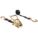 TIE DOWN STRAP, RATCHET, S-HOOK, GEN PURPOSE, 1 IN W, 700 LB WLL, BLACK, 10 FT L