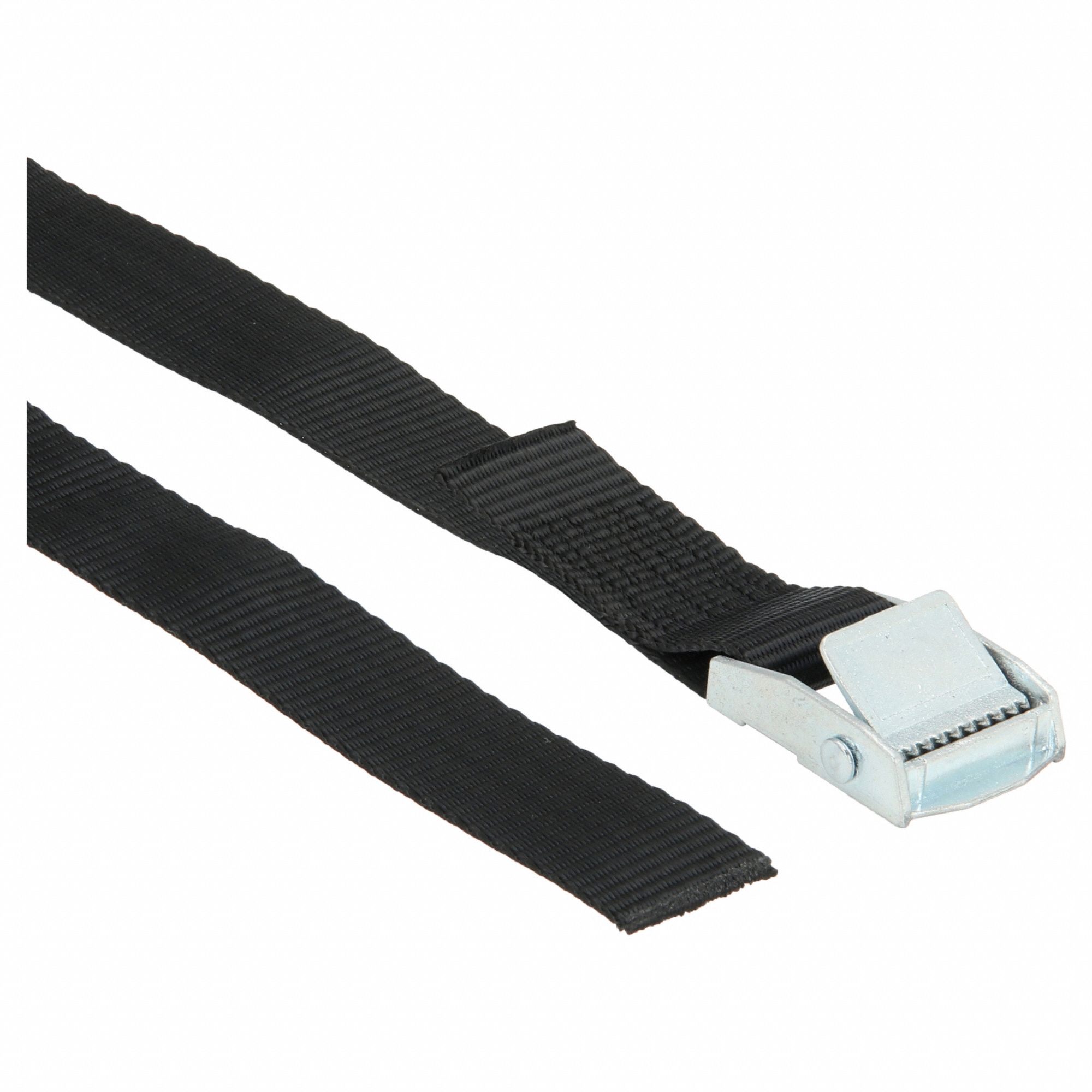 TIE DOWN STRAP, CAM BUCKLE, ENDLESS, GEN PURPOSE, 1 IN W, 330 LB WLL, BLACK, 10 FT L
