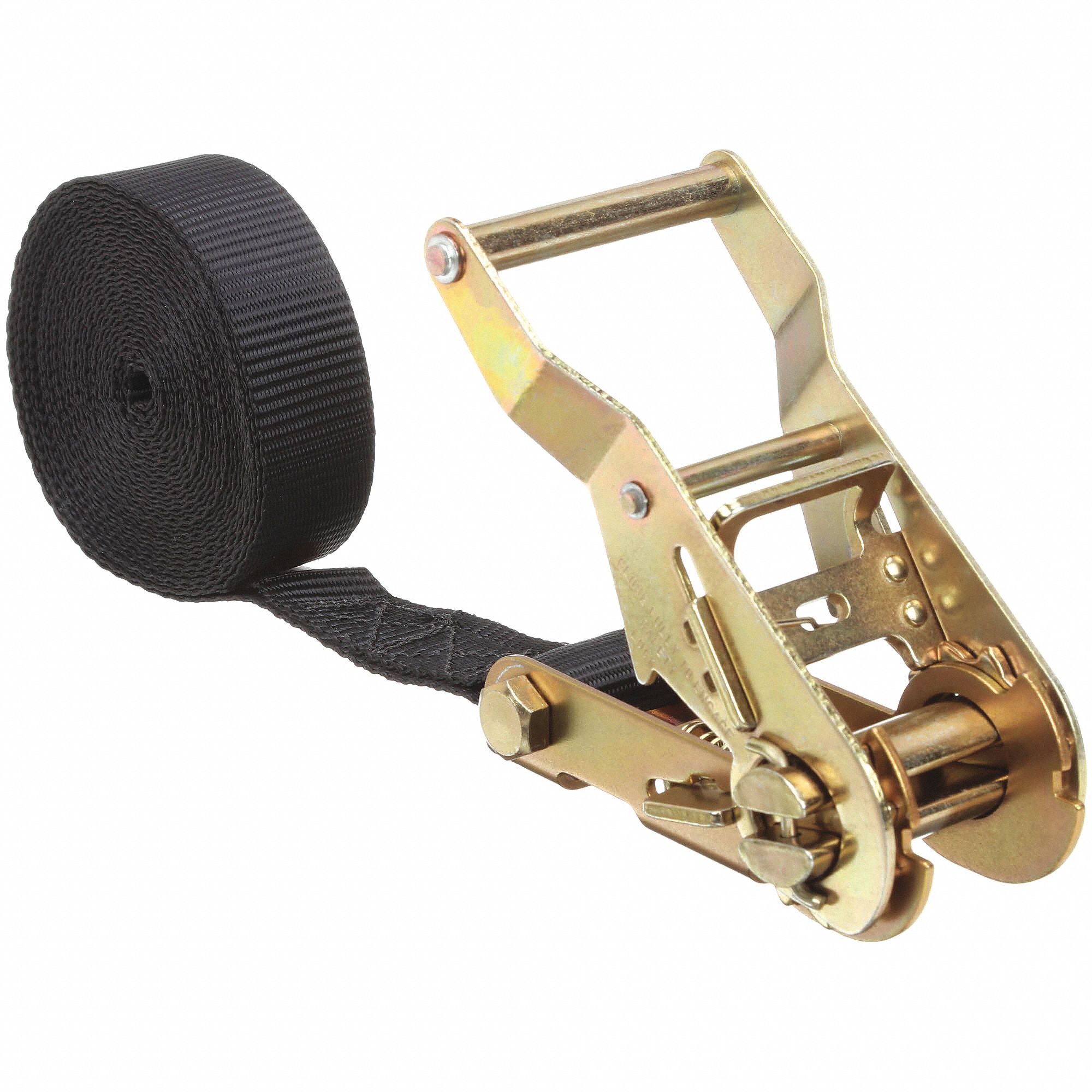 TIE DOWN STRAP, RATCHET, ENDLESS, GEN PURPOSE, 1 IN W, 700 LB WLL, BLACK, 15 FT L
