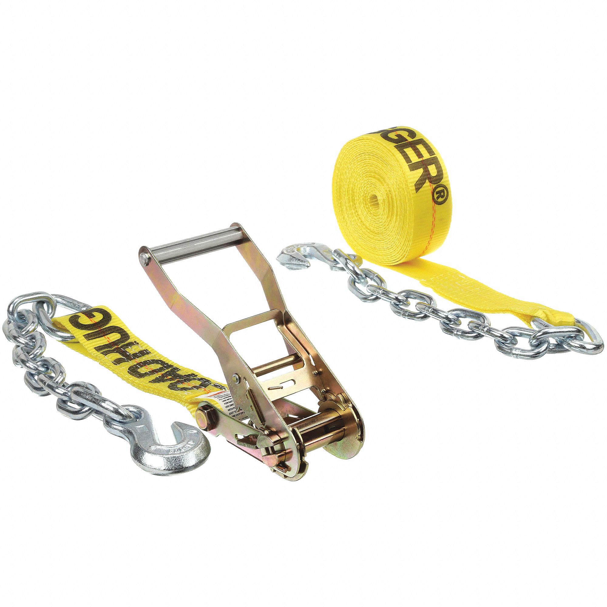 TIE DOWN W/RATCHET,2"X30FT,GRAB HOOK