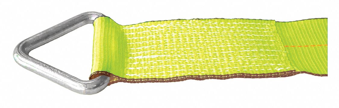 TIE DOWN STRAP, RATCHET, CHAIN EXTENSION GRAB-HOOK, CUT-RESISTANT EDGES, 4 IN W, 5,000 LB WLL