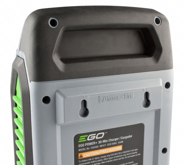 EGO Battery Charger EGO, SinglePort Charging, For 56V, LiIon, 7.5 Ah Charged in 1Hour, Rapid