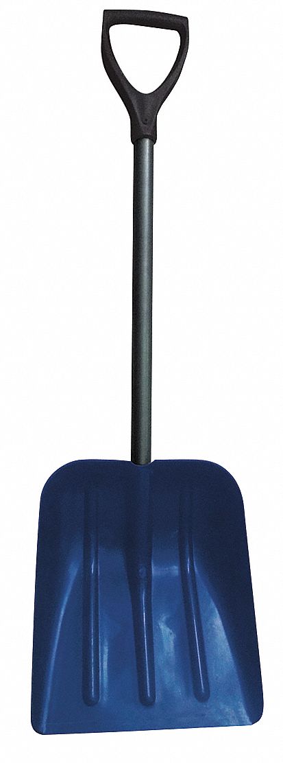 SNOW SHOVEL, PLASTIC, 4 1/2 IN BLADE L, 10 3/4 IN BLADE W, 2.5 MM GAUGE