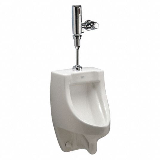 Zurn, 0.125 Gallons per Flush, Washout Urinal & Automatic Flush Valve ...