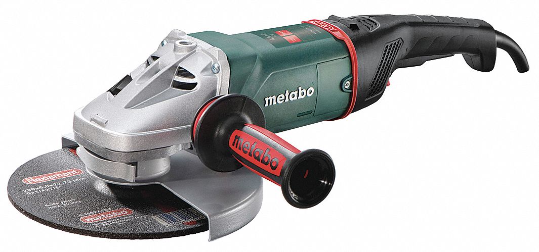 Angle Grinder: 15 A, 6, 600 RPM Max. Speed, Trigger, Adj Guard/Anti-Vibration Handle, 120V AC