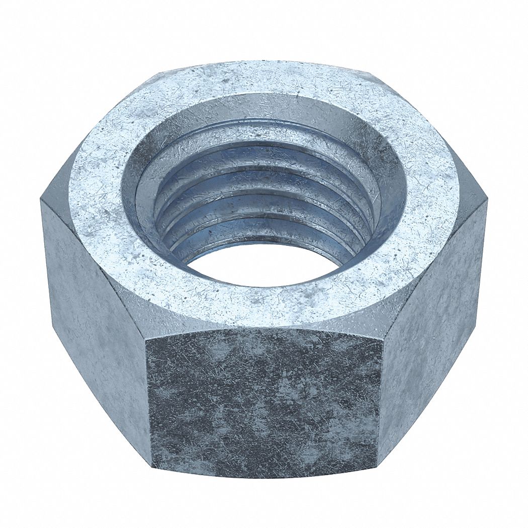 Hex Nut: Std Hex, 3/4"-10 Thread, 1 7/64 in Hex Wd, 41/64 in Hex Ht, Steel, Grade 5, Std, 20 PK