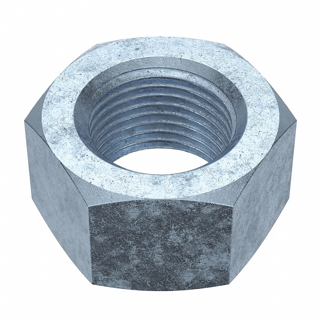 Hex Nut: Std Hex, 3/4"-16 Thread, 1 7/64 in Hex Wd, 41/64 in Hex Ht, Steel, Grade 5, Std, 20 PK