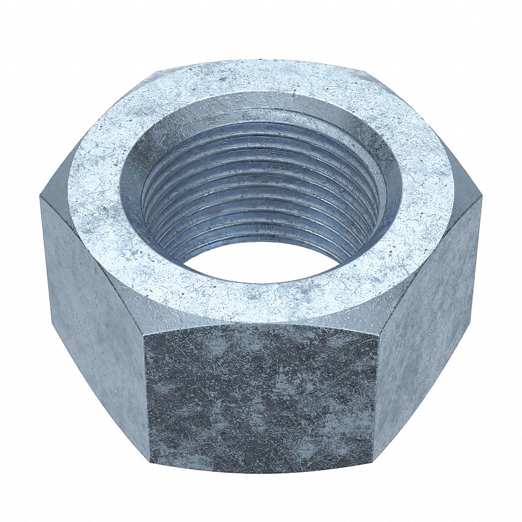 Hex Nut: Std Hex, 1"-14 Thread, 1 15/32 in Hex Wd, 55/64 in Hex Ht, Steel, Grade 5, Std, 5 PK