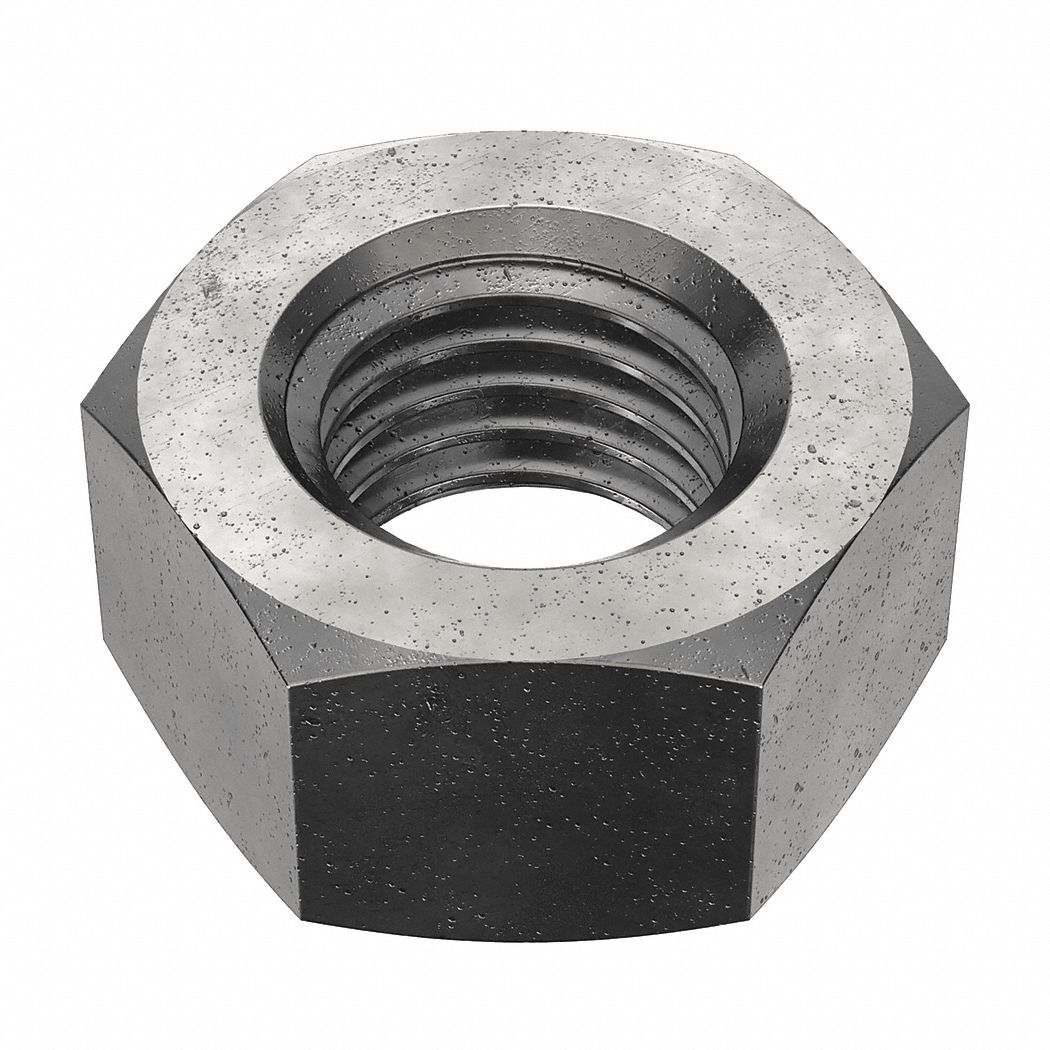 Hex Nut: Std Hex, 5/16"-24 Thread, 1/2 in Hex Wd, 17/64 in Hex Ht, Steel, Grade 8, Plain, 100 PK