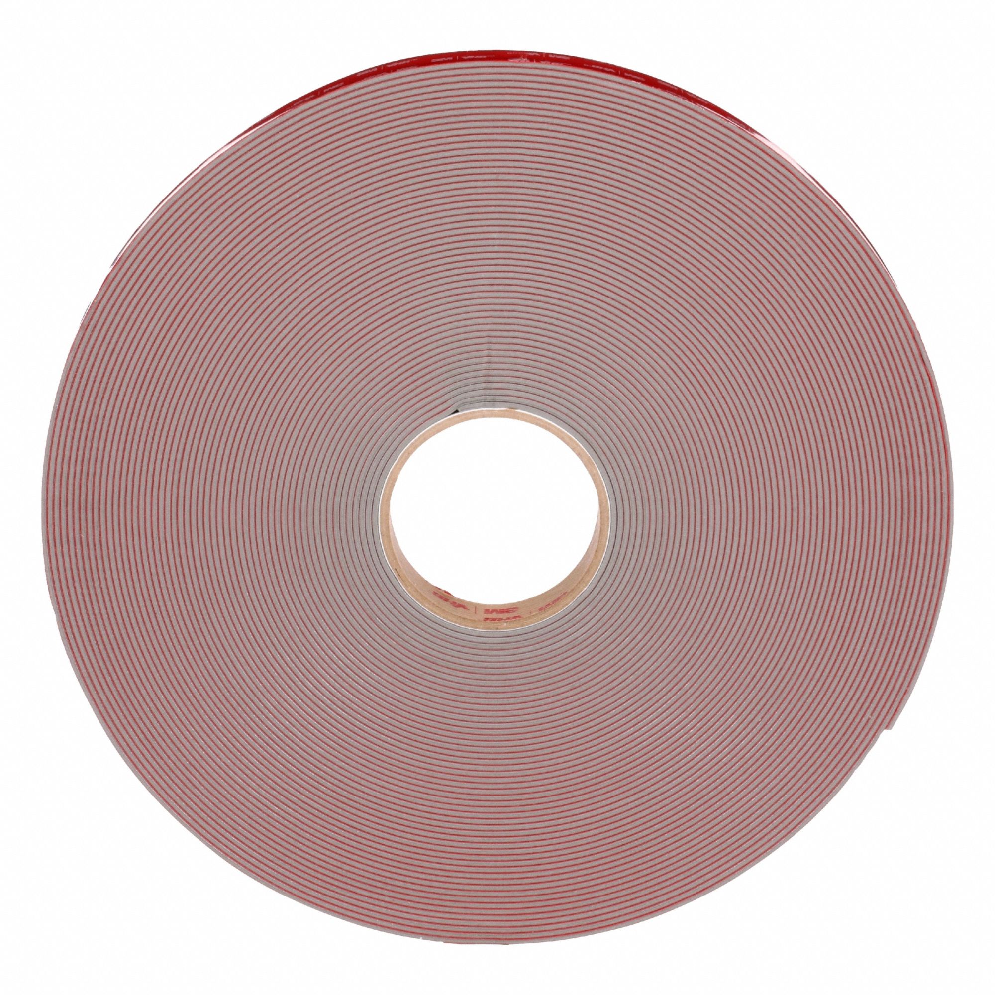 Foam Tape: Conformable, 1 in Wd, 36 yd Lg, 45 mil Thick, Gray, Acrylic, Closed, 9 PK