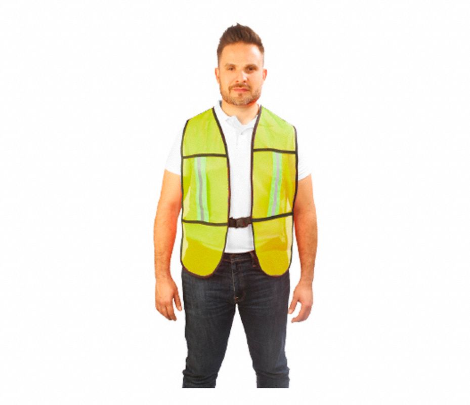 ALYGER Chaleco de Malla de Alta Visibilidad Amarillo Talla M/G Unisex ...
