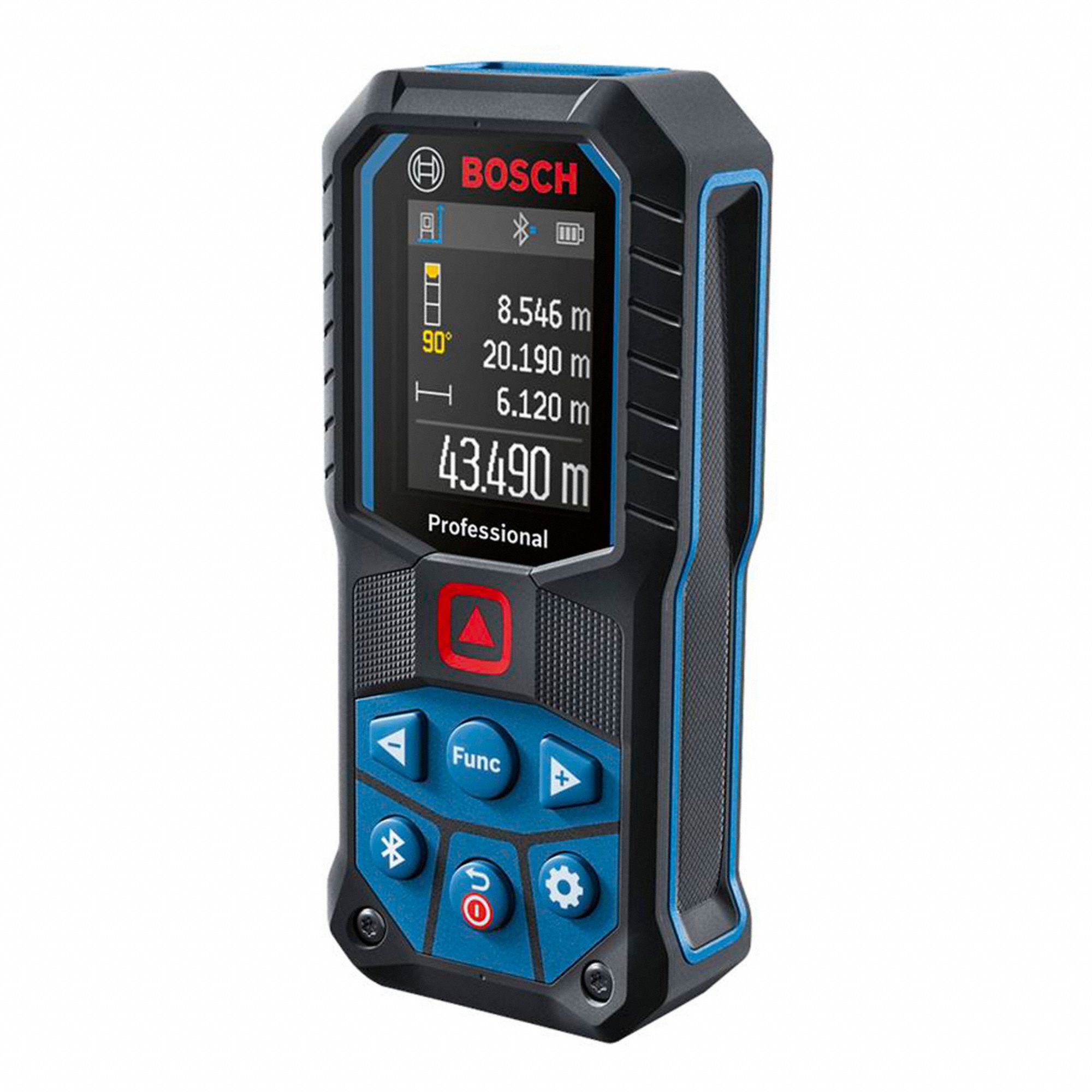 Medidor de Distancia Láser, 50m, 0.05m, +/-1.5mm, AA, Bluetooth, Digital