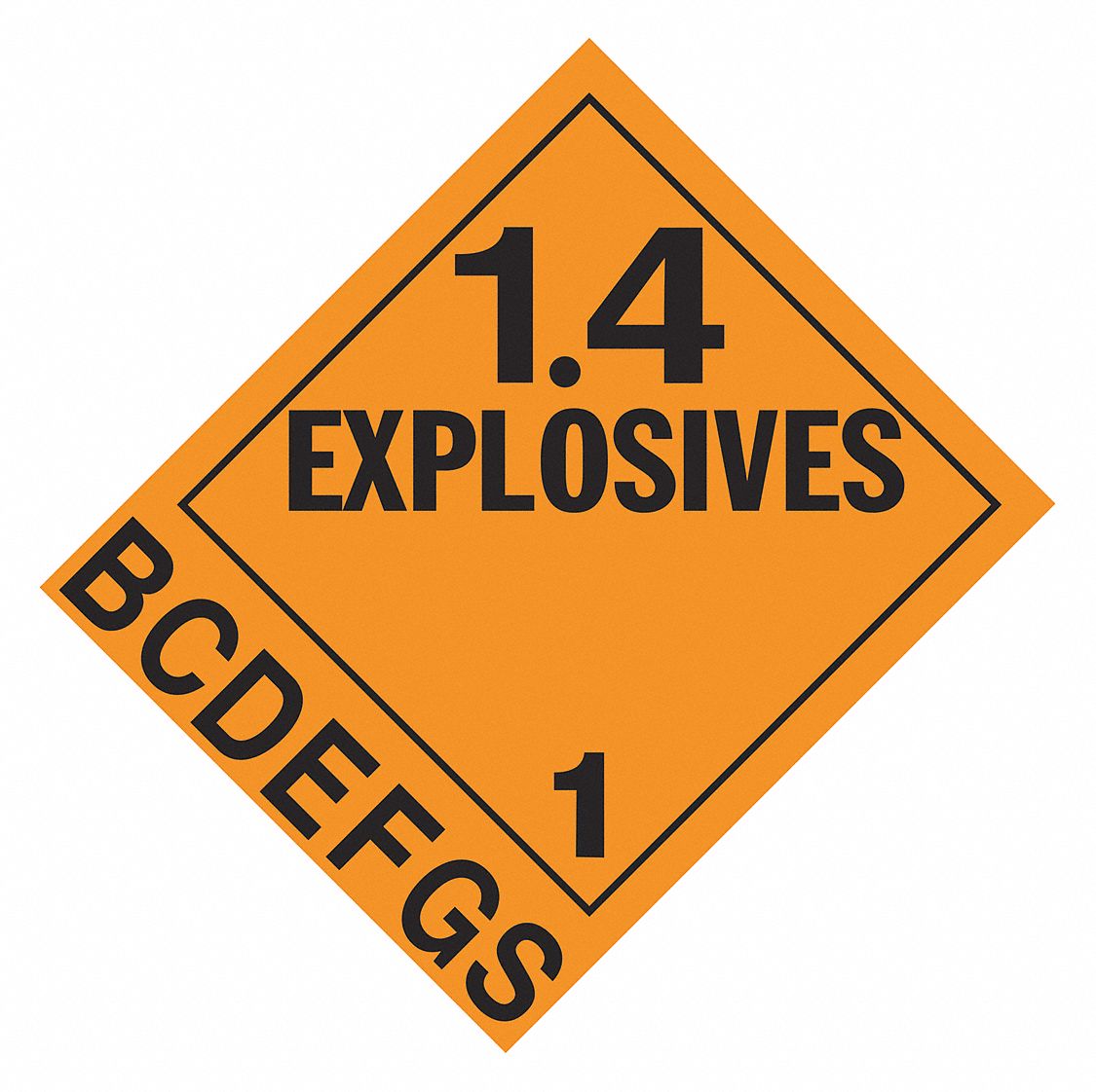 Explosives Placard