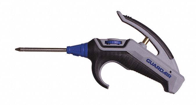 Air Gun: Thumb-Lever Grip, Polypropylene, 1/4 in Female NPT, 1 Nozzle(s), Star Tip, Focused