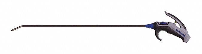 Air Gun: Thumb-Lever Grip, Polypropylene, 1/4 in Female NPT, 1 Nozzle(s), Star Tip, Angled