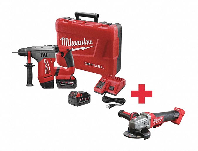 MILWAUKEE Cordless Rotary Hammer Kits, w/Battery 508V64271522 2783