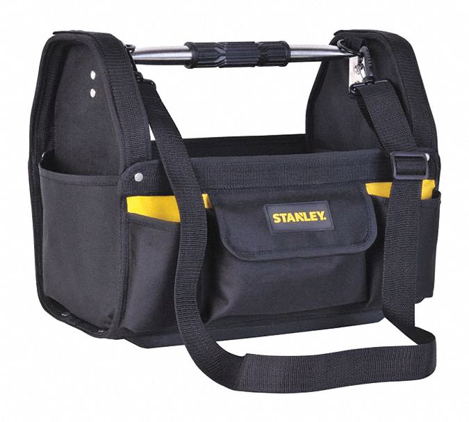 STANLEY Bolsa de herramientas 11.8 x 9.8 x 5.1 in en resistente 600 x 600  denier con 8 bolsillos interiores 2 exteriores y base reforzada 1-93-330